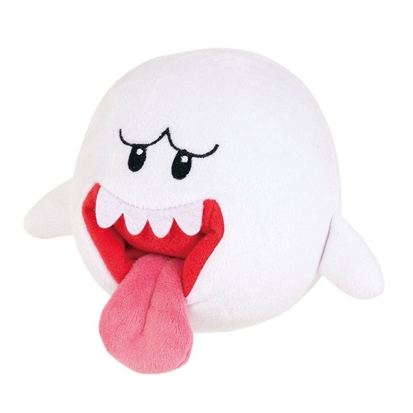 Super Mario Bros All Star Collection Boo Ghost Tongue Out Plush Toy Theme Gifts - Picture 1 of 4